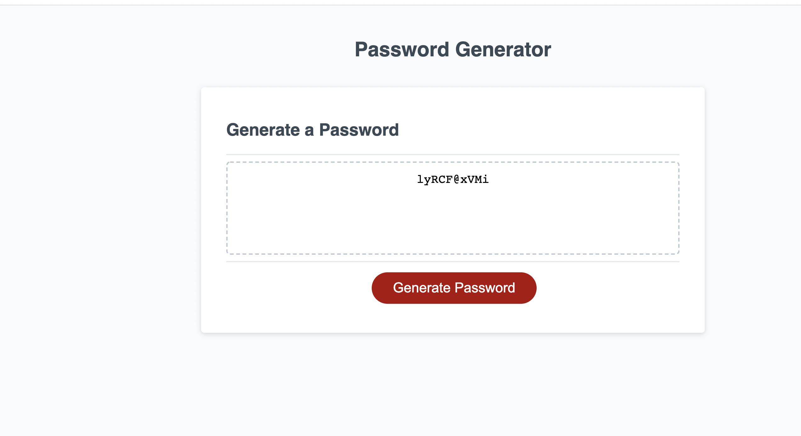 password-generator demo